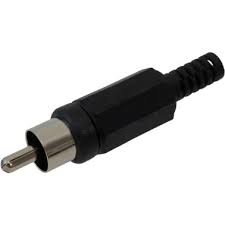 Connettore RCA | RCA maschio, Nero